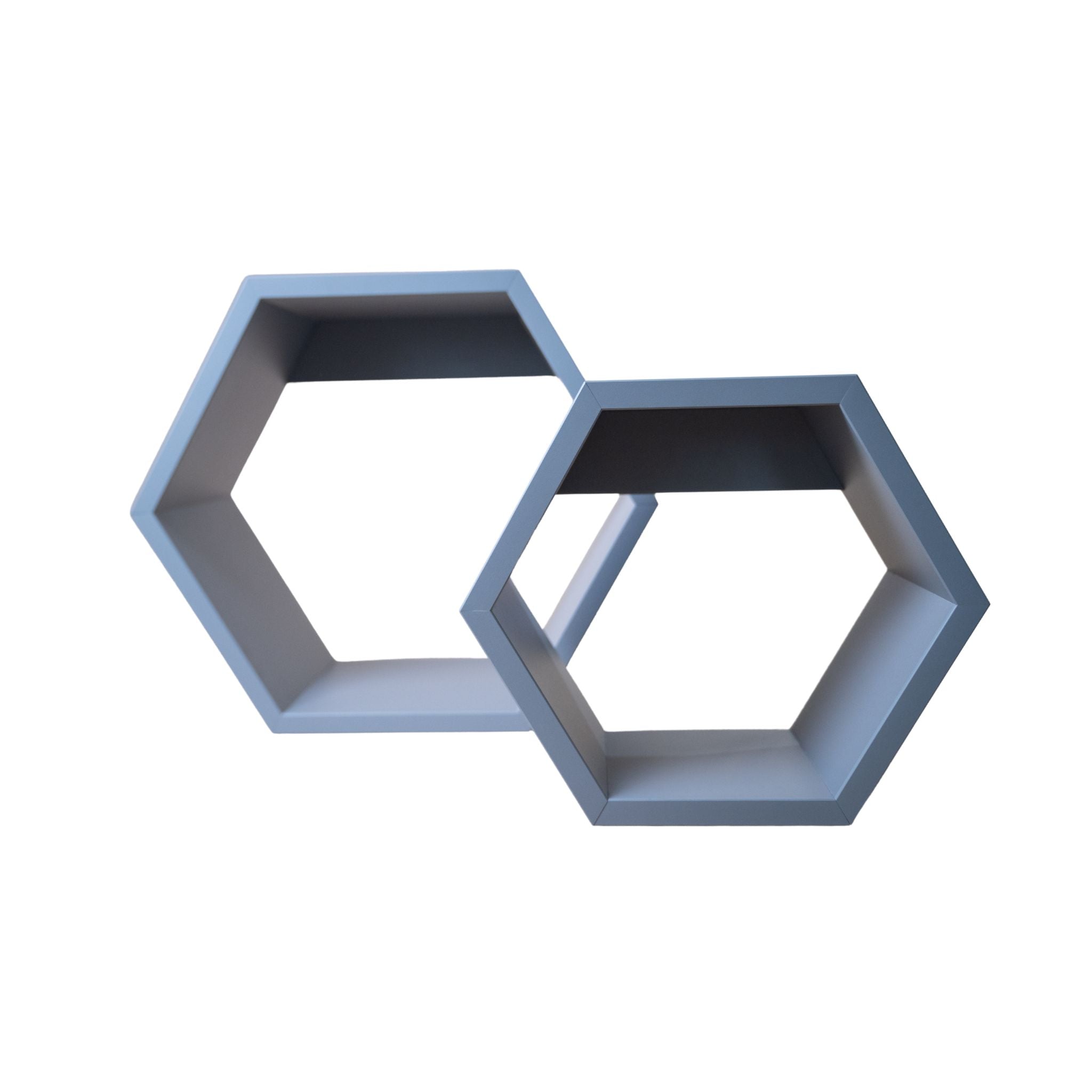 Hexagon Regal Grau groß
