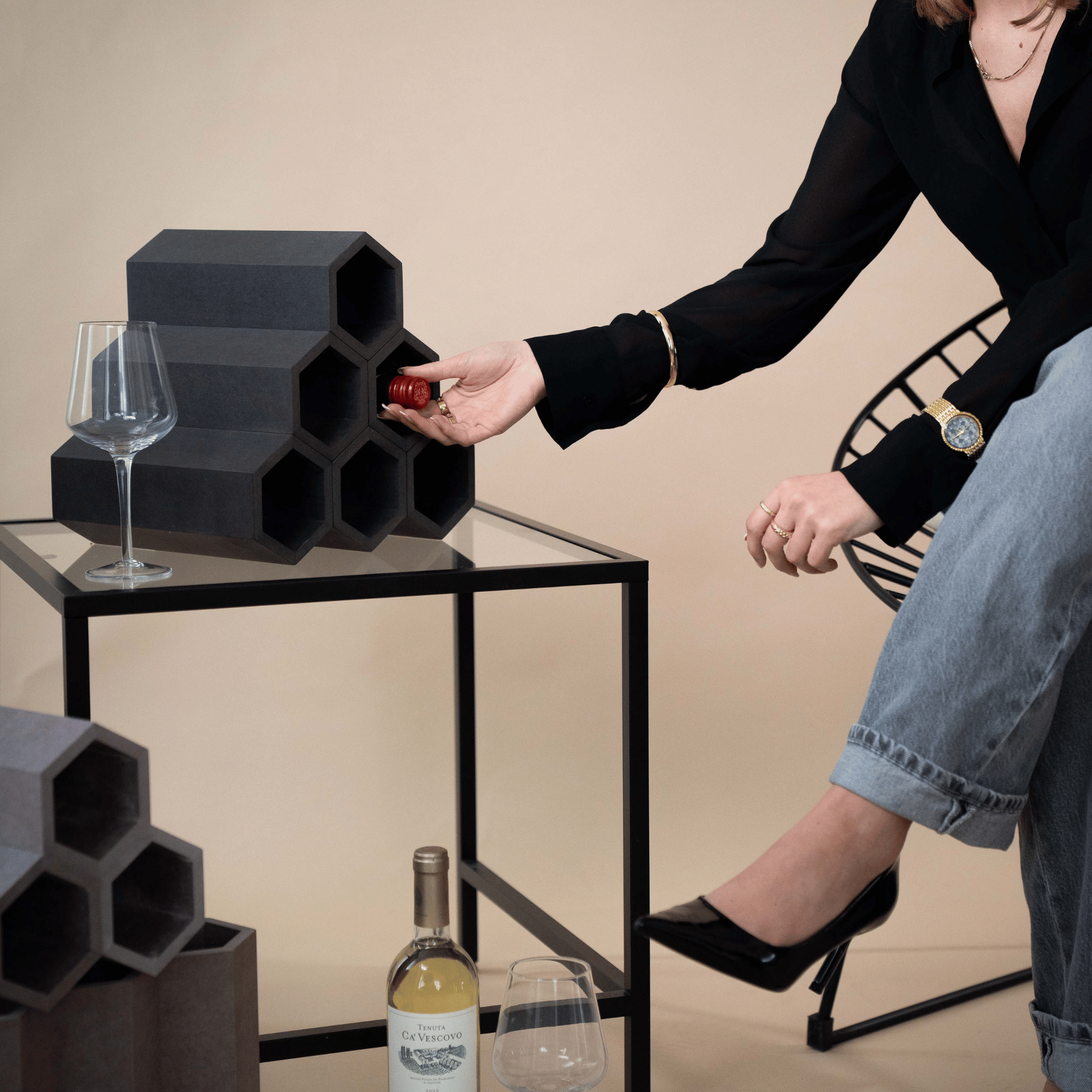 Hexagon Wine Racks