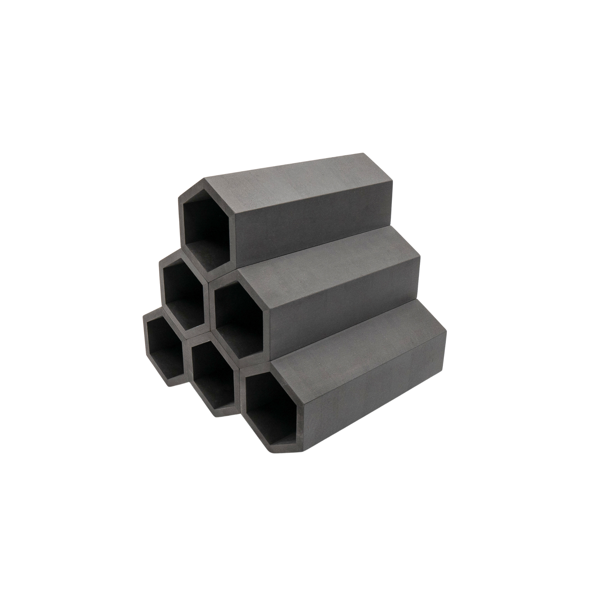 Hexagon Weinregal für 6 Flaschen in Schwarz